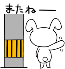 Rabbit of a telephone pole sticker #3490478