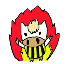 Kansai white horse sticker #3490543