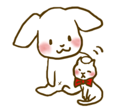 A close family, dog & cat ver2 sticker #3490642