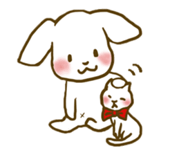 A close family, dog & cat ver2 sticker #3490642