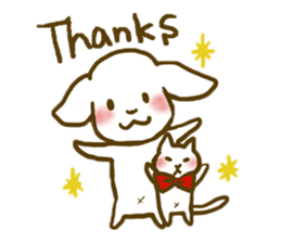 A close family, dog & cat ver2 sticker #3490645