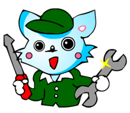 Poker Faced Chihuahua Dog (Men's Job) sticker #3491782