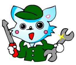 Poker Faced Chihuahua Dog (Men's Job) sticker #3491782