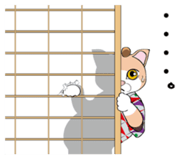 Cat warrior "NEKOBUSHI" sticker #3492402