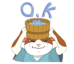 Cat warrior "NEKOBUSHI" sticker #3492420