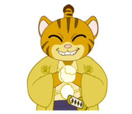 Cat warrior "NEKOBUSHI" sticker #3492430