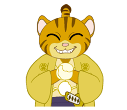 Cat warrior "NEKOBUSHI" sticker #3492430