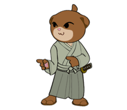 Cat warrior "NEKOBUSHI" sticker #3492439