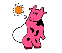 The magic cow  city sticker #3493332