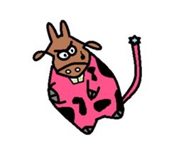 The magic cow  city sticker #3493341
