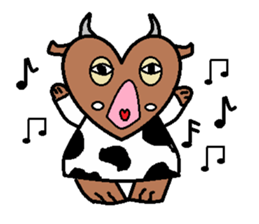 The magic cow  city sticker #3493350