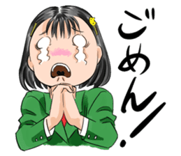 Kanamin makes various kinds of faces. sticker #3493495