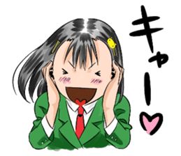 Kanamin makes various kinds of faces. sticker #3493496