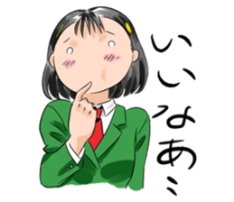 Kanamin makes various kinds of faces. sticker #3493514