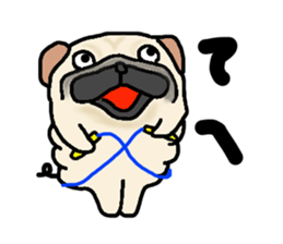 Diet Pug sticker #3494045