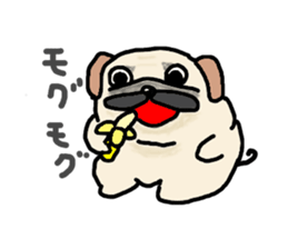 Diet Pug sticker #3494060