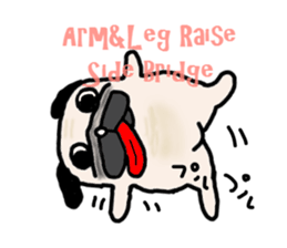 Diet Pug sticker #3494070