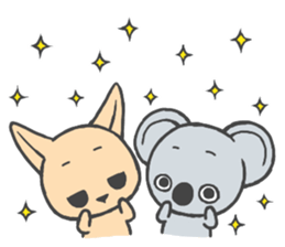 Koala and Kangaroo sticker #3494391