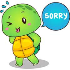 Pura the turtle in love sticker #3494724