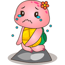 Pura the turtle in love sticker #3494728