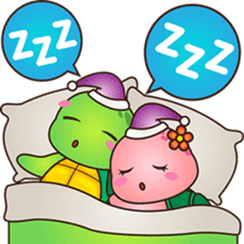 Pura the turtle in love sticker #3494730