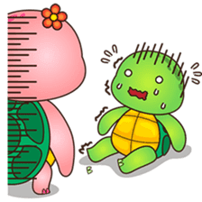 Pura the turtle in love sticker #3494735