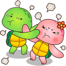 Pura the turtle in love sticker #3494738