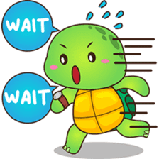 Pura the turtle in love sticker #3494744