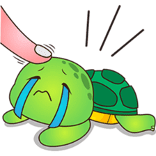 Pura the turtle in love sticker #3494745