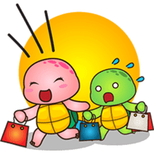 Pura the turtle in love sticker #3494754
