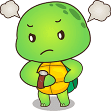 Pura the turtle in love sticker #3494759