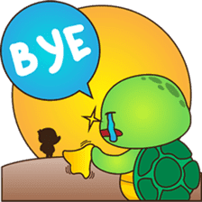 Pura the turtle in love sticker #3494760