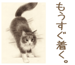 Cat and my cute companies sticker #3495871