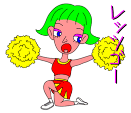 The Cheerleader Sticker to become happy sticker #3495988