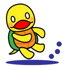 Kamemaru is the turtle boy 2 sticker #3496367