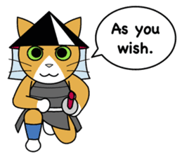 Ashigaru Cat sticker #3496822