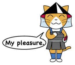 Ashigaru Cat sticker #3496824