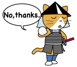 Ashigaru Cat sticker #3496825