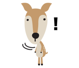I am a Deer (English) sticker #3496939