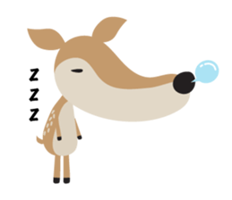 I am a Deer (English) sticker #3496940