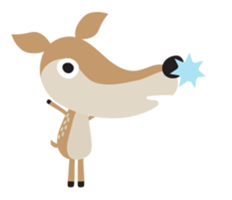 I am a Deer (English) sticker #3496941