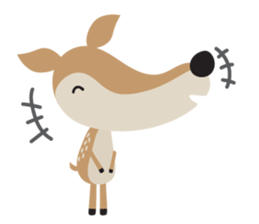 I am a Deer (English) sticker #3496942
