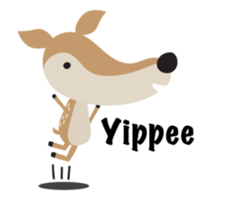 I am a Deer (English) sticker #3496943