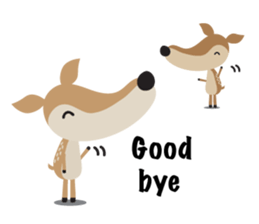 I am a Deer (English) sticker #3496944