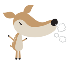 I am a Deer (English) sticker #3496947