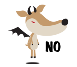 I am a Deer (English) sticker #3496951