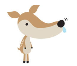 I am a Deer (English) sticker #3496955