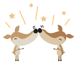 I am a Deer (English) sticker #3496957