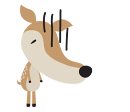 I am a Deer (English) sticker #3496959