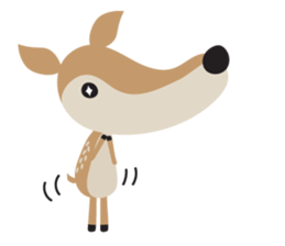 I am a Deer (English) sticker #3496960